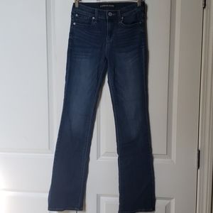 EXPRESS Mid Rise Barely Boot Jeans